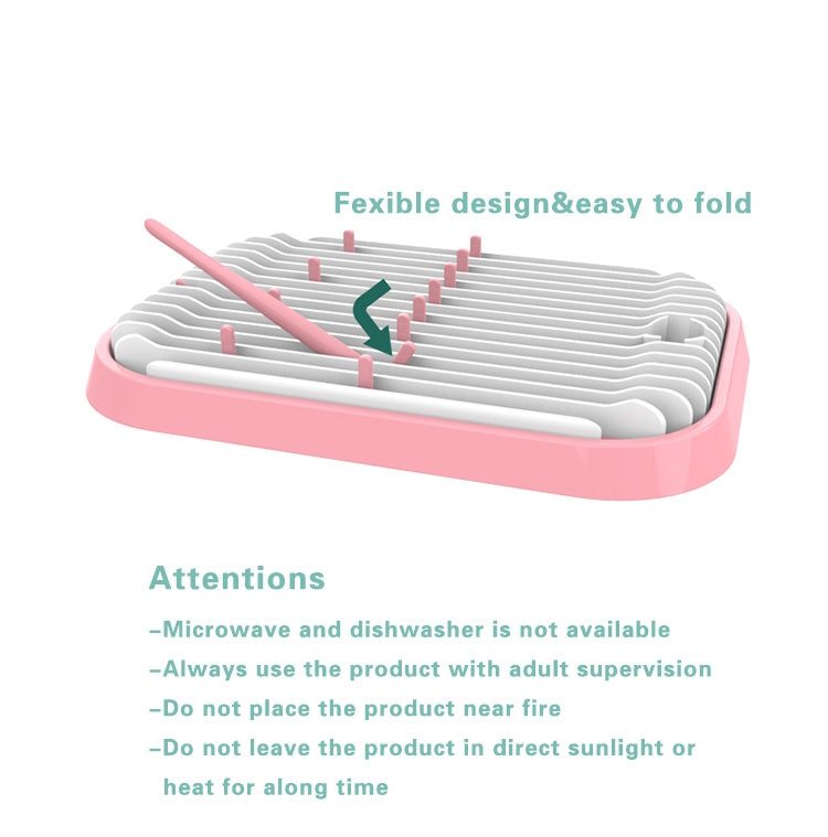 BPA Free Portable Foldable Baby Bottles Drying Rack