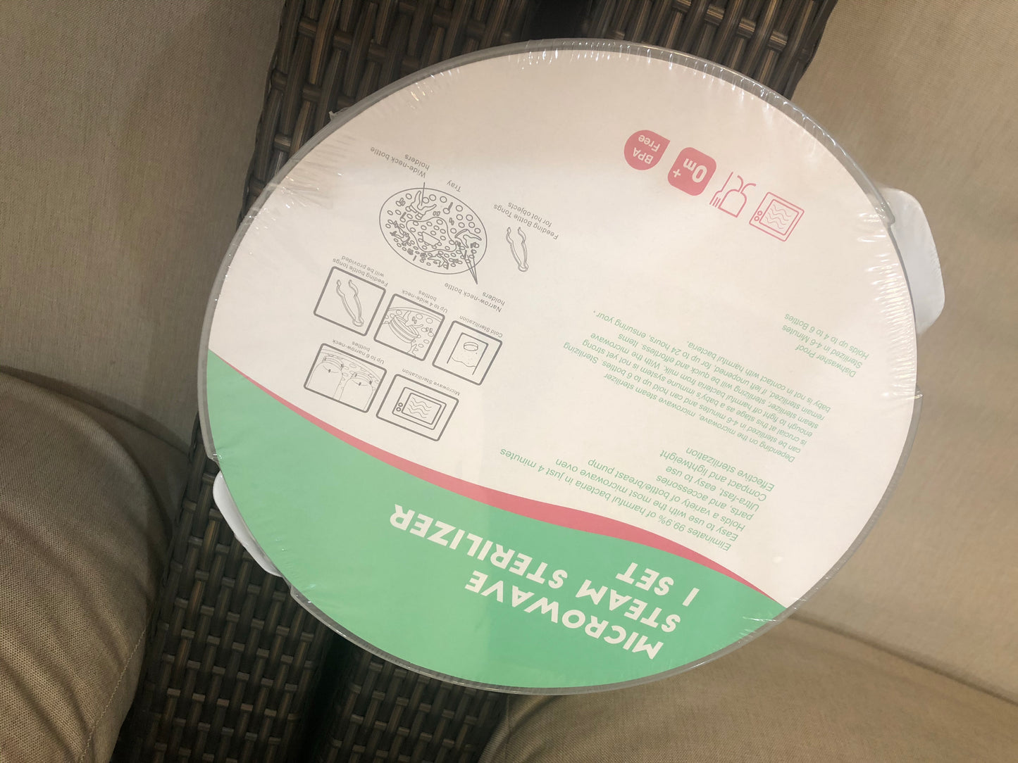 Microwave Steam Sterilizer for Bottles Eliminates Bacteria