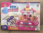 Ice Cream Truck Building Block Toy for 3+ Age - 106PC