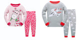 100% Cotton Kids Pajama Set 2 Pack- Red & Gray