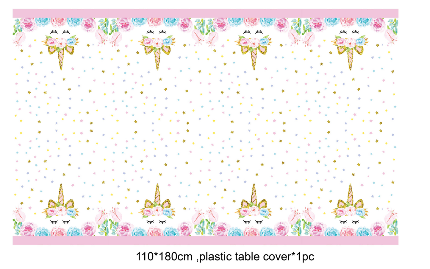 Unicorn Party Tableware Set Serves 32, 228 Piece